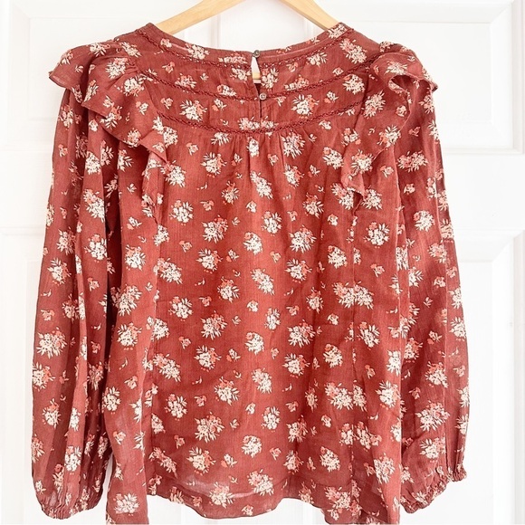 Madewell Ladder-Trim Ruffle Top in Homestead Bouquet - Picture 5 of 6